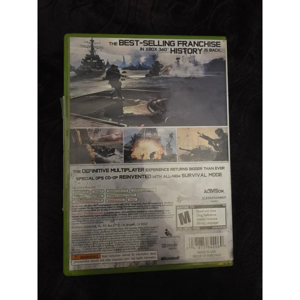 Activision Call of Duty Modern Warfare 3 Xbox 360